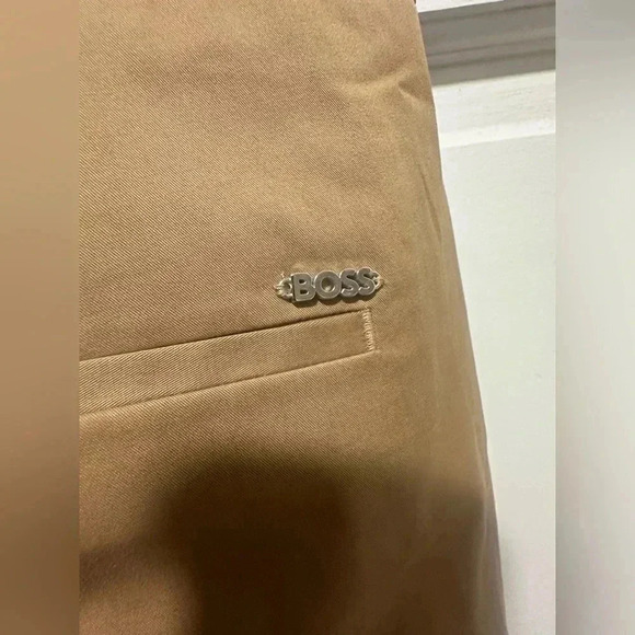 HUGO BOSS REGULAR-FIT TROUSERS IN STRETCH-COTTON TWILL SIZE 8 NWOT - Picture 8 of 11